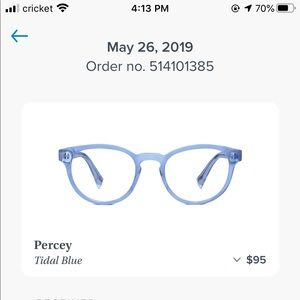 Warby Parker frames Percy